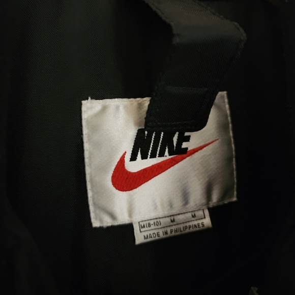 Vintage x 90s Nike Swoosh Embroidery BIG BACK LOGO Long Coat - Picture 7 of 10